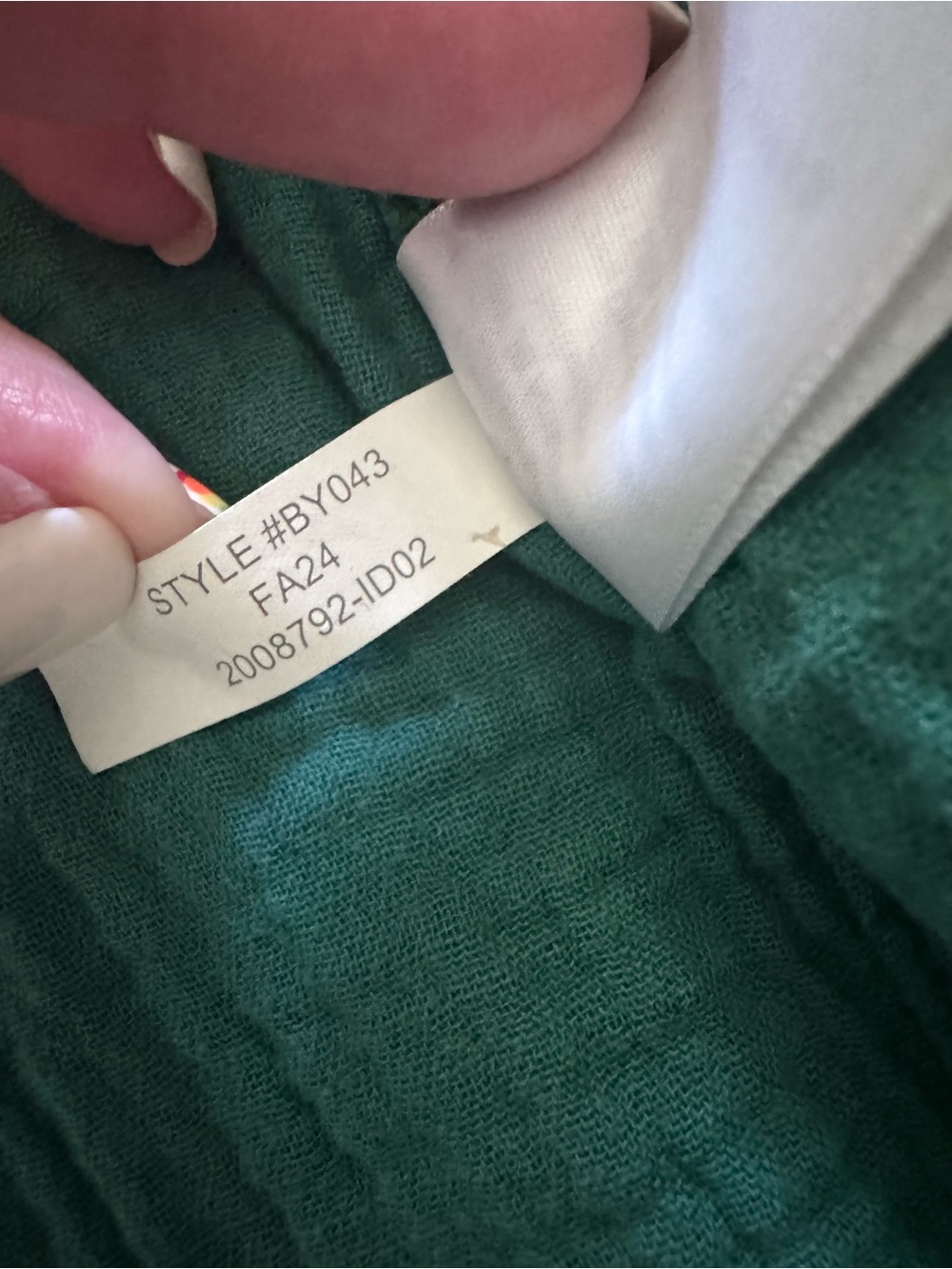 J Crew Dark Green 100% Cotton Gauze Size XL Long Sleeve Button Down Shirt Comfy - Picture 5 of 7